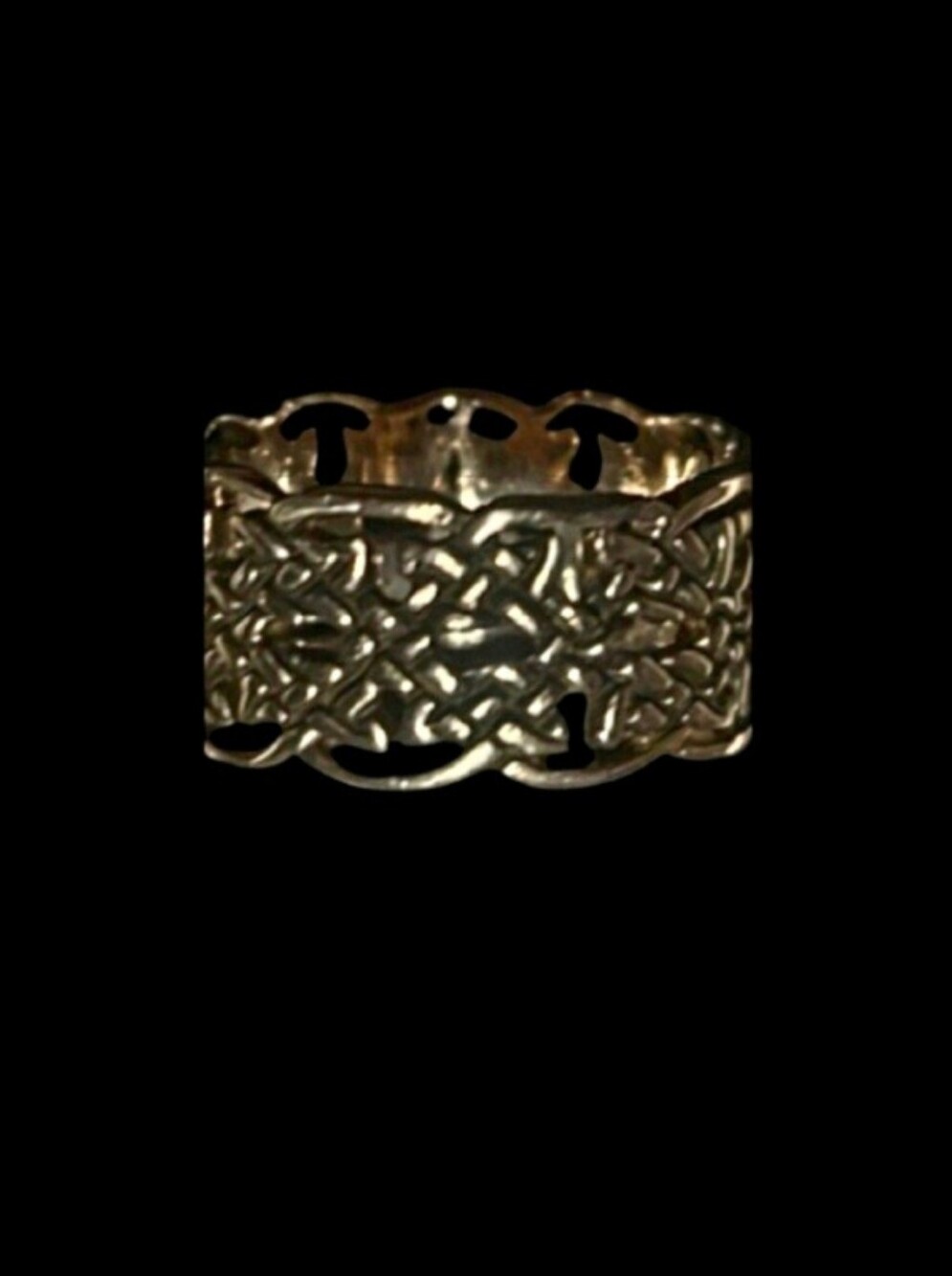 925 Sterling Silver Intricate Celtic Knot Silver Ring Size 6